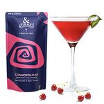 &Stirred Cocktail Mix - Cosmopolitan (Pack of 6) Cocktail Mixer for Vodka Made with Real Cranberries & Oranges No Preservatives/No Artificial Sweeteners, Makes 6 Drinks