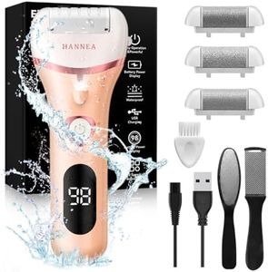 HANNEA® Callus Remover for Feet With Pedicure Kit for women for Foot Scrubber for Dead Skin, Pedicure Machine Rechargeable Foot Care