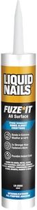 Liquid Nails 56198673380 LN-2000 FuzeIt All Surface Construction Adhesive (9-Ounce) , Gray