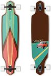 VOLADOR Freeride Longboard Cruiser | Maple Wood Deck| Drop Through Longboard Complete (Cooper)