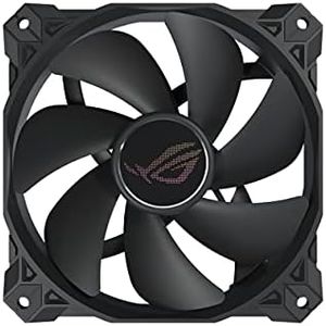 ASUS ROG Strix XF120 Whisper-Quiet, 4-pin PWM Fan for PC Cases, Radiators or CPU Cooling (120mm, up to 400,000 Hours lifespan, Magnetic-Levitation, 1800RPM, 5 Years Warranty)