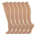 NOVAYARD 6 Pairs Compression Socks for Women &Men 20-30mmhg Medical Fasciitis Varicose Medias