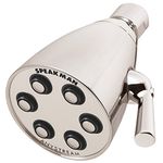 Speakman S-2252-PN Signature Icon Anystream High Pressure Adjustable 2.5 GPM Solid Brass Shower Head, Polished Nickel