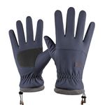 Tomorrow Fashion Winter Gloves for Men and Women, Touchscreen Winter Gloves, Thermal Gloves, Anti-Slip Palm Design for Outdoor Grip, Hiking Gloves Winter, Cold Weather Gloves (Blue)
