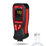 Wintact Paint Coating Thickness Gauge Meter 0~1300um, 1500 Readings Storage, 360°Screen Rotation, Backlit Color Display, Voice Feature, Auto-Off, Rechargeable for Used Car Buyer Check Original Coating