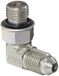 Eaton Weatherhead C5515X8 Carbon Steel SAE 37 Degree (JIC) Flare-Twin Fitting, 90 Degree Elbow, 1/2" Straight Thread O-Ring Boss x 1/2" JIC Male