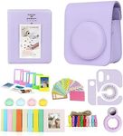 8 in 1 Gift Bundle for Instax Mini 12 Camera- Case, Album and Other Accersories for Polaroid Film and Photos (Pastel Purple)