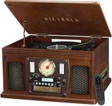 Victrola Navigator 8-In-1 Classic Bluetooth Record Player with USB Encoding and 3-Speed Turntable