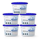 Sterlix Pack of 5 500ml Dehumidifier Tubs for Condensation,Humidity, Damp, Mould, Moisture, Allergens, Mildew & Neutralising Odours for Domestic use at Home, Office, Garage, Windows & Wardrobes