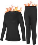 Roadbox Women's Thermal Underwear Sets Base Layer Fleece Lined Tops & Bottoms Ultra Soft Long Johns Cold Weather Skiing