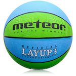 meteor Basketball Ball Layup Size 4 3 1 Youth Ideal for Children Hands 2-10 Years Ideal Mini Basketball for Training Soft Kids Outdoor