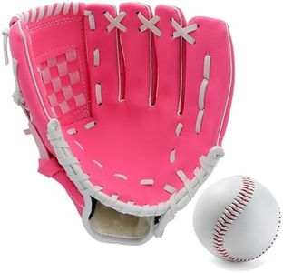 basesball Infielder's Mitts (Rose Red, 12.5 inch)