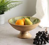 India Circus by Krsnaa Mehta Rose Alba's Tenor Fruit Bowl for Home Décor, for Table Centerpiece, Storage Bowls Holder for Kitchen Counter,Home Decor, Table Centerpiece Set of 1