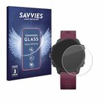 Savvies Armoured Glass compatible with Garmin Forerunner 245/245 Music / 45 (3 Pack) Tempered Glass Screen Protector [Shockproof, 9H Ultra Hard]