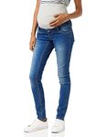 MAMALICIOUS Women's Mllola Slim Jeans Noos B. Maternity Pants, Blue (Blue Denim), W28/L32 (Size:28)