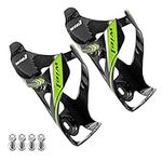 Wiel 2pc Full Carbon Fiber Ultralight Water Drinks Bottle Cage Holder for Cycling Bicycle Bike 26g