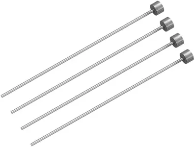 uxcell Straight Ejector Pins, 1.5mm(0.06") Dia. 65Mn Steel Round Tip Punch 150mm(4") Long for Mechanical Maintenance 4Pcs