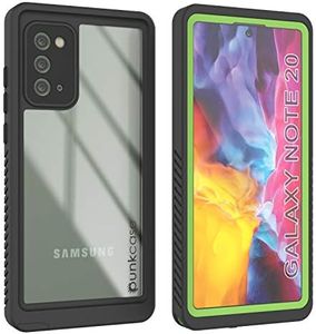 Punkcase Note 20 Waterproof Case [Extreme Series] [Slim Fit] [IP68 Certified] [Shockproof] [Dirtproof] [Snowproof] Armor Cover for Samsung Galaxy Note 20 (6.7") [Light Green]