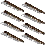 LEONLITE 8-Pack Classic Series 12 Inch LED Retaining Wall Lights, Hardscape Lighting Low Voltage, Low Voltage Landscape Lights, 12V Paver Lights, 3W Outdoor Step Lights, 2700K Soft White, ETL