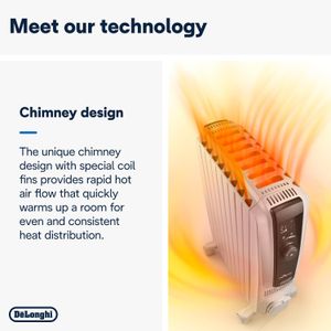 DeLonghi Dragon 4 Pro Oil-Filled Radiator Heater – Portable Electric