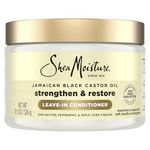 Shea Moisture Jamaican Black Castor Oil Strengthen & Restore Leave-In Conditioner W/ Shea Butter, Peppermint & Apple Cider Vinegar, Pack of 1