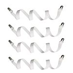 Auivguiv Bed Sheet Clips Sheet Straps Adjustable Long fitted Sheet Suspenders,Hold Bed Sheet In Place Firmly,Fit for Single,King,Queen Mattress (White)