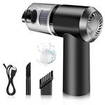 HAYSCH 2 in 1 Car Vacuum Cleaner | Portable, High-Power Handheld Wireless Vacuum Cleaner | Home Car Dual USB Rechargeable | 2 in 1 Vacuum Cleaner |