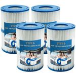 SKTLBB Type 6 spa Filters and hot tub Filters Replacement Cartridge for Inflatable hot tubs requiring Type 6 Filters, 4.2 x 3.1 inches (8 pcs)
