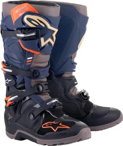 Alpinestars Tech 7 Enduro Drystar Motocross Boots (Black/Night Navy/Warm Grey, 9)