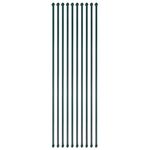 vidaXL Garden Posts, 10 pcs, 1.5 m Length - Durable Metal Green, Rustproof & Water-Repellent, Ideal for Trees, Shrubs, Vines