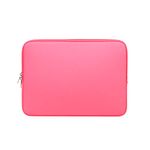 RAINYEAR 15 Inch Laptop Sleeve Protective Case Carrying Computer Bag Zipper Soft Cover Compatible with New 15.4'' MacBook Pro Touch Bar for Model A1938 A1707 A1990 (Bright Pink)