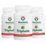 Moolveda Triphala Tablets | Uses For Digestion, Constipation and Detox | 90 Veg Tablets (PACK OF 3)