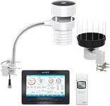 ECOWITT HP2553BH Weather Station Indoor Outdoor, Includes WS80 Outdoor Sensor Array, WH40BH Rain Gauge Sensor, and HP2550 TFT Display Console, 915 MHz