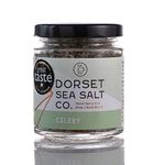 Dorset Sea Salt Co. - Infused with Celery (100g) - Aromatic Blend of Hand Harvested Sea Salt Flake & Ground Celery Seed, Perfect for Seasoning, Marinading or Creating a Delicious Rub