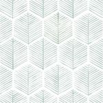 Rylan Modern Peel and Stick Wallpaper Boho Contact Paper for Cabinets and Drawers Self Adhesive Wallpaper Removable Wallpaper for Bedroom Geometric Wallpaper for Bathroom Green/White 45 * 1200