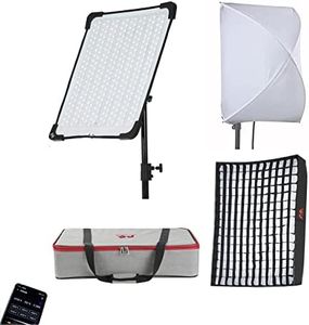 fe Falcon Eyes RX-18TDX II Flexible LED Photo Light Panel + Honeycomb Grids Softbox 100W Bi-color 3000-5600K Waterproof IPX8 Studio Continuous Lighting with DMX and 9 Scene Efct Mode