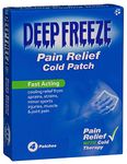 Deep Freeze Pain Relief Patch, Pack of 4, Fast-Acting Relief, Ideal for Sprains, Strains, Minor Sports Injuries & Sore Muscles, Cold Therapy, Formulated to Reduce Inflammation, Freezes Affected Area