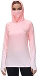 BASSDASH Women's Fishing Hoodie Shirt With Face Mask Thumb Holes UPF 50+ FS23W