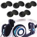 Foam Ear Pads, Replacement Ear Pads, Replacement Ear Pads, Foam Earpads, Replacement Foam Earpads, Ear Pads, Replacement Headphones, Ear Pads, 50 mm, 10 Pieces, Black