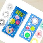 Party Propz Spirograph Set for Kids - 12 Pcs Spirograph Geometric Ruler | Stationery for Return Gifts for Kids | School Stationery Items | Magic Ruler Pattern Making Tools | The Spirograph Scale Ruler