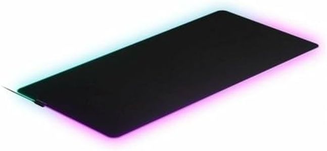 SteelSeries QcK Prism Cloth 3XL Mouse pad da gioco, Illuminazione RGB a 2 zone, Illuminazione in tempo reale, Ottimizzato per sensori di gioco, Dimensioni 3XL (1220mm x 590mm x 2mm)