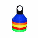 SAS SPORTS Agility Mini Saucer(1.5 Inches) Cones for Football and Sports Training Set -40 (Multicolour) Small