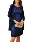 GRACE KARIN Women's Formal Dresses Mother of The Bride Dress Elegant Classy Wedding Guest Dresses Navy Blue M