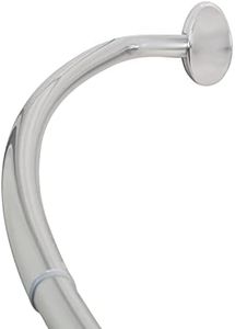 Zenna Home E35603SS01, NeverRust Aluminum Curved Shower Curtain Rod, 44 to 72-Inch, Chrome by ZPC Zenith Products Corporation