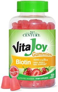 21st Century Vitajoy Biotin Gummies, Strawberry, 120 Count