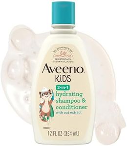 Aveeno Baby Kids 2-In-1 Hydrating Shampoo & Conditioner, Gently Cleanses, Conditions & Detangles Kids Hair, Formulated With Oat Extract, For Sensitive Skin & Scalp, Hypoallergenic, 12 Fl. Oz (354Ml)