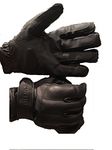 Black Leather/Reinforced with Kevlar slash resistant workwear glove/Lead Shots/Protect (2XL)