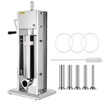 5L : OrangeA Sausage Filler Sausage Stuffer Sausage Maker 5L 11LB Vertical Meat Sausage Stuffer Commercial Stainless Steel with 4 Filling Funnels (5L)
