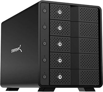 SABRENT USB 3.2 5 Bay 3.5" SATA Hard Drive Tray Less Docking Station (DS-SC5B)