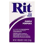 All-Purpose Concentrated Dye Powder – Package Displays Approximate Color on 100% White Cotton (Purple)